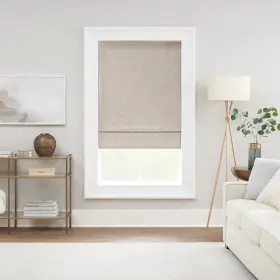 22716803770 Eclipse Drewton Motorized 100% Blackout Cordless 33 In Inch W X 64 H Taupe
