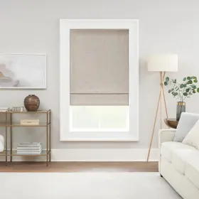 27427303384 Eclipse Drew Roman Shades For Windows Cordless 100% Blackout 23 In W