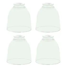 Eibgs04-4 Eidonta 4 Pack Clear Glass Shade Replacements Bell Shaped Covers For Cei