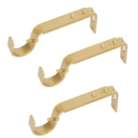 Gl-wy78-gd3 Eikshy Adjustable Curtain Rod Brackets 3 Pcs Premium For Wall Curta Inch