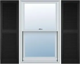 Ll1s14x05500bl Ekena Millwork Lifetime Vinyl 14.5- Inch W X 55- H 002 - Black