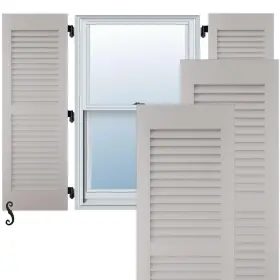Rw101lv12x62prh Ekena Millwork 12 Inch W X 62 H Americraft Two Equal Louver Exterior 12- 62- Primed