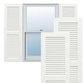 Tfp101lvf15x054un Ekena Millwork 15 Inch W X 54 H True Fit Pvc Two 15- 54- Unfinished