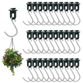 Elane 659446783352 30 Pcs Greenhouse Hooks And Twist Clips Plastic Fixing For Outdo