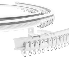 Elegant Touch Interiors 199284628229 Ceiling Curtain Track 5m Flexible Bendable White Mount Rail For