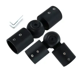 Elifel 791759527992 Window Corner Curtain Rod Connector Set Of 2 Adjustable Curtains Rods Connec