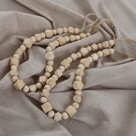 Elifel 791759528036 Wood Curtain Tiebacks Hooks For Drapes Farmhouse Beaded