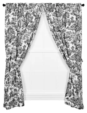 679444 Ellis Curtain Victoria Park Toile 68-inch-by-84 Inch Tailored Panel Pair With