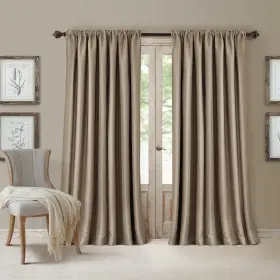 Elrene 026865854114 All Seasons Blackout Window Curtain Panel Room-darkening Rod-pocket A
