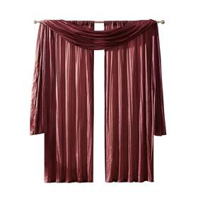 Elrene 026865855180 Home Fashions Athena Faux Crushed-silk Window Curtain Panel And Valanc