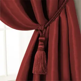 Elrene 026865909319 Home Fashions Amelia Decorative Tassel Window-curtain Tieback 24 Inches Red