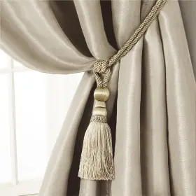 Elrene 026865909326 Home Fashions Amelia Decorative Tassel Windowcurtain Tieback 24 Inches Ivory