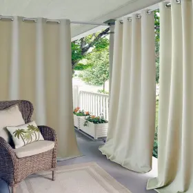 Elrene 026865920079 Connor Indoor/ Outdoor Curtain Panel Taupe
