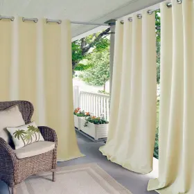 Elrene 026865920116 Connor Indoor/ Outdoor Curtain Panel Ivory