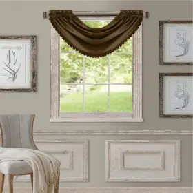 17790chc Elrene All Seasons Room-darkening Waterfall Window Valance Accessory For Bed