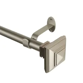24285pon Elrene Home Fashions Florence 48 Inch - 86 Adjustable Rod Polished Nickel