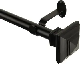 24284brz Elrene Home Fashions 28 Inch - 48 Adjustable Rod Antique Black