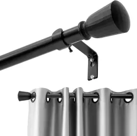 B2002 Enruiming Black Curtain Rods For Window 48 To 84 Inches 48-84 In 1 Pack Black1