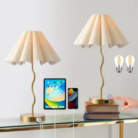 Eoeyyoyb2024050001 Eoeyyoyb Table Lamps For Bedroom Living Room Gold Set Of 2 Modern Touch Dimmable