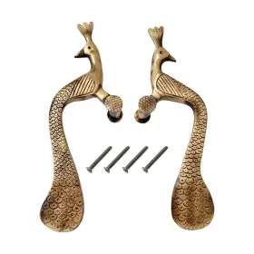 B07931k53v Esplanade - Designer Pair Of Brass Door Handles 2 Pcs Handle-sets Decor