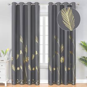 Estelar Textiler Bc5522d-7 Blackout Curtains 108 Inches Long Light Blocking Grommet Cu
