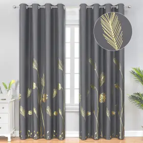 Bc5522d-7 Estelar Textiler Blackout Curtains 108 Inches Long Light Blocking Grommet Cu