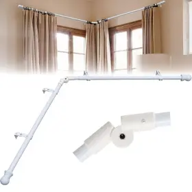 2225kzdclg-bs-lx Eticsipa #gzqgus Corner Curtain Rod For Windows 1 Inch Heavy Duty Metal L Shaped F