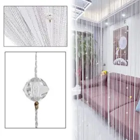 Eve Split 889250909000 Decorative Door String Curtain Beads Wall Panel Fringe Window Divider Blind F