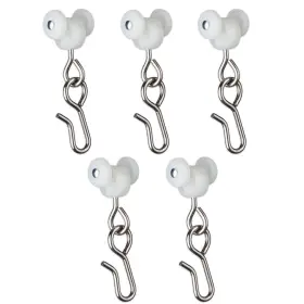8780-250 Evertrack Curtain Hooks - Dual Wheel Roller Carriers For Ceiling Mounted Curt