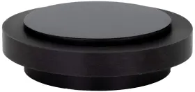 35x12-ng Evi Herrajes I-203 Adhesive Door Stop Black Lacquered Stainless Steel Modern Desi