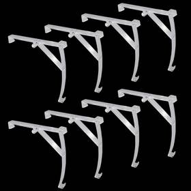 Ewhf 445051618669 8pcs Clear Plastic Valance Clips 3.5 Inch Hidden Retainer Holder For Vertical Blinds