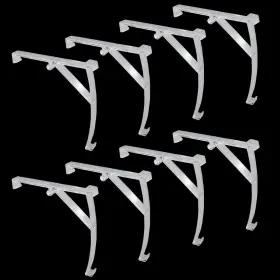 Ewhf 445051618669 8pcs Clear Plastic Valance Clips 3.5 Inch Hidden Retainer Holder For Vertical Blinds