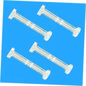 Ewhf 799086601125 4pcs 3.5inch Clear Plastic Vertical Blind Valance Corners Dust 1