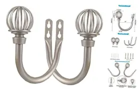 B09xqtfdy2 Ewhf 2pcs Curtain Holdbacks Hooks For Drapes With Screws Wall Mounted