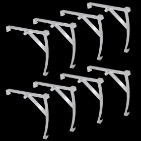 Kowibcl-m001 Ewhf 8pcs Valance Clips 3.5 Inch 89mm Hidden Retainer Holder For Vertical Blinds Clear