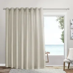 Exclusive Home 064247047877 Loha Patio Grommet Top Single Curtain Panel 108 Inch X84 Natural