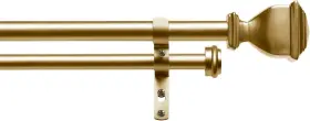 Rd014862dseha1 Exclusive Home Curtains Napoleon Double Curtain Rod And Finial Set Gold