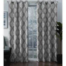 Eh8180-08 Exclusive Home Medallion Room Darkening Blackout Grommet Top Curtain Panel Pa