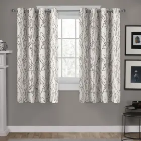 Eh8271-02 Exclusive Home 2-63g Curtains - Branches Linen Blend Window Curta Inch