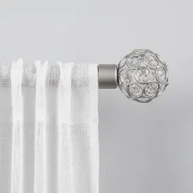Er1003-01 Exclusive Home 66120 Curtains Rings 1 Inch Curtain 66-120 Matte Silver