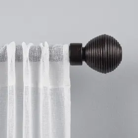 Er1007-02 Exclusive Home Modern Layer 1 Inch Curtain Rod And Coordinating Finial Set Matte