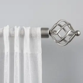 Er1011-01 Exclusive Home Curtains Torch 1 Inch Curtain Rod And 36-72 Matte Silver