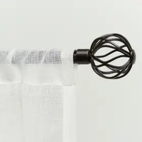 Er1012-02 Exclusive Home Curtains Ogee 1 Inch Curtain Rod And Coordinating Finial Set Matt