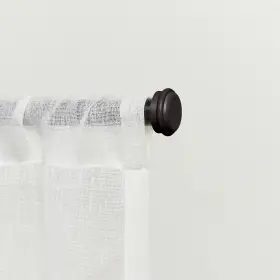 Er1014-02 Exclusive Home 66120 Topper 1 Inch Curtain Rod And Coordinating Finial Set Matte Bronz