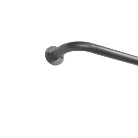 Er1022-02 Exclusive Home 66120 Holden Wrap Around 1 Inch Curtain Rod Gunmetal 82.5 -120