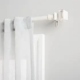 Rd014853dsehb1 Exclusive Home Marquise 1 Inch Curtain Rod And Coordinating Finial Set Matte Whi