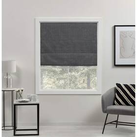 Exclusive Home Ws012478dseha1 Curtains Acadia 100% Blackout Polyester 23 Inch W X 64 H Grey