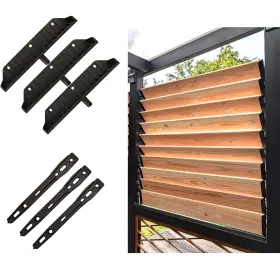 Explranltec 740501819571 Louver Bracket Kit Deck Sunblind System Shutters Hardware Black