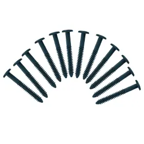 Exterior Solutions 836062990040 Pack Of 12 Vinyl Shutter Fastener Spike Loks For Installing Decorative Exteri