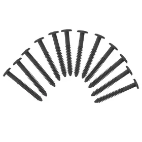 Exterior Solutions 836062990071 Pack Of 12 Vinyl Shutter Fastener Spike Loks For Installing Decorative Exteri